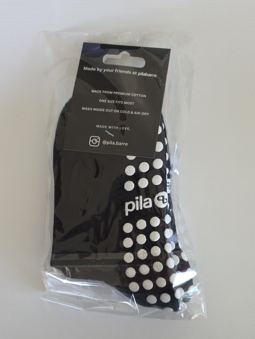Pila Barre Black 'I ♥ PB' Grip Socks - Picture 3 of 4